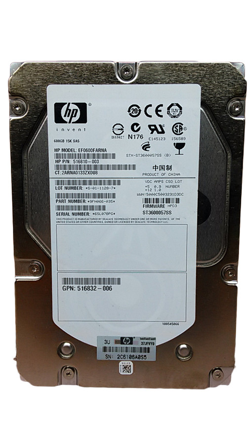 Seagate HP ST3600057SS Cheetah 15K.7 600GB 3.5" SAS 2 Enterprise Hard Drive