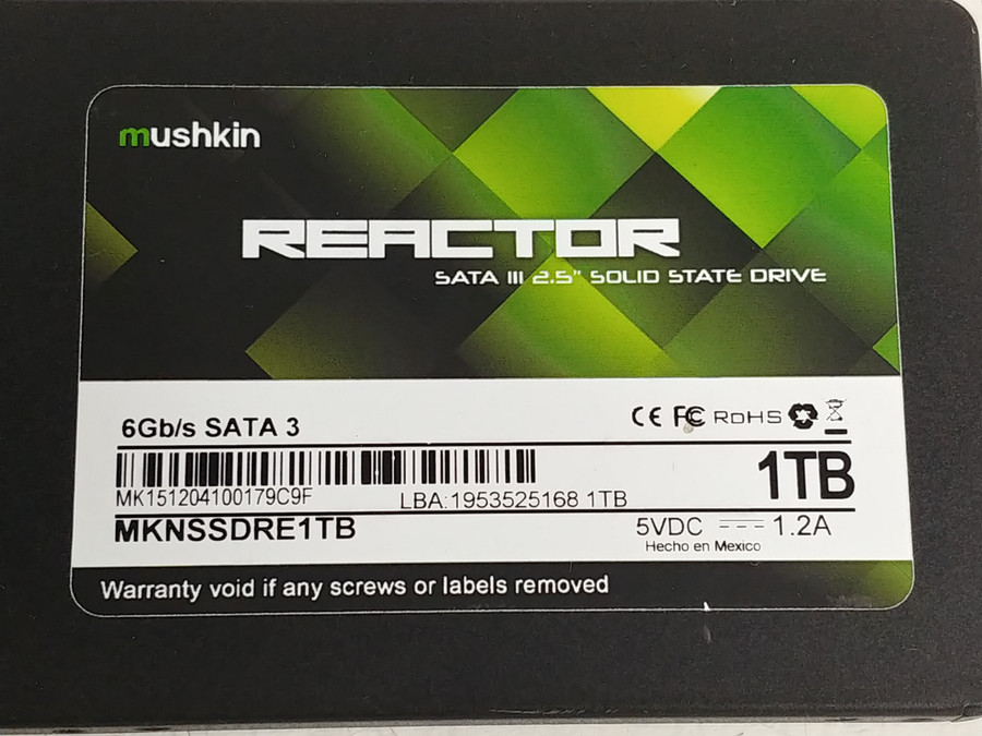 Mushkin Reactor MKNSSDRE1TB 1 TB SATA III 2.5 in Solid State Drive