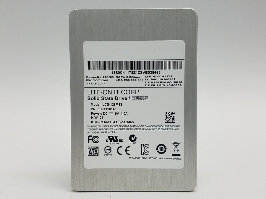 LiteOn M6S Series LCS-128M6S 128 GB 2.5 in SATA III Solid State Drive