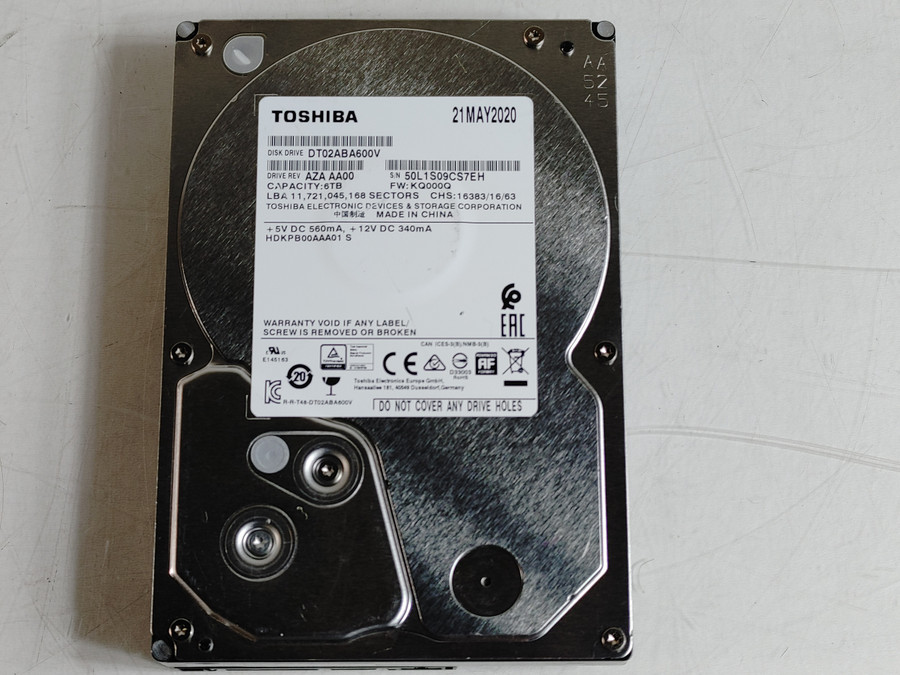 Toshiba DT02ABA600V 6 TB SATA III 3.5 in Surveillance Drive