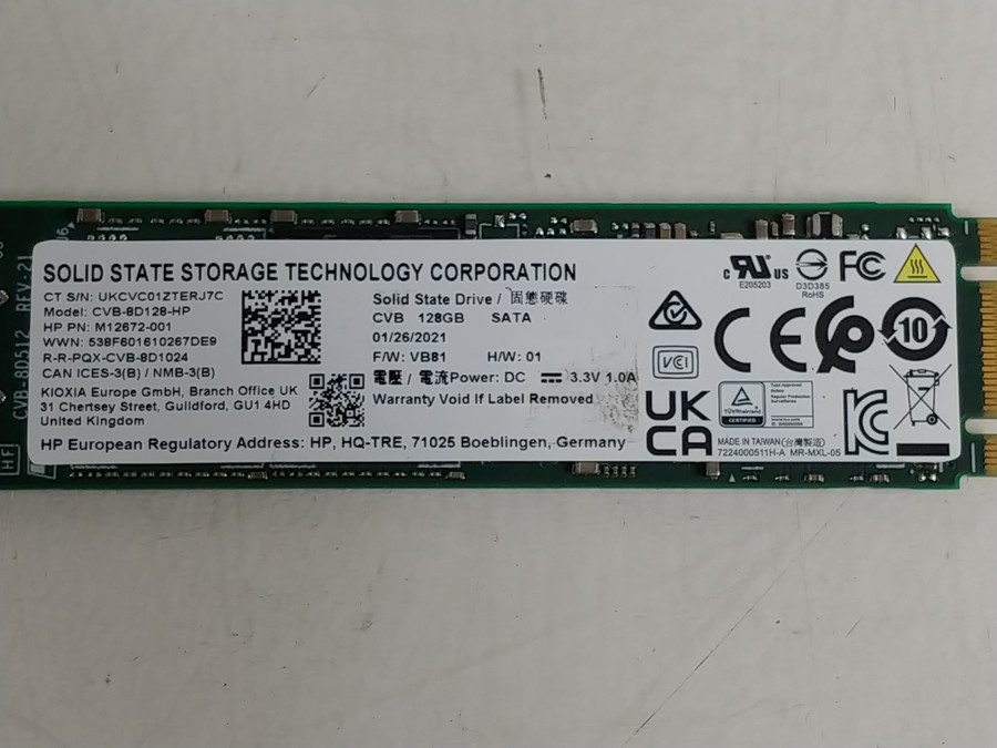 Toshiba CVB CVB-8D128 128 GB M.2 80mm Solid State Drive