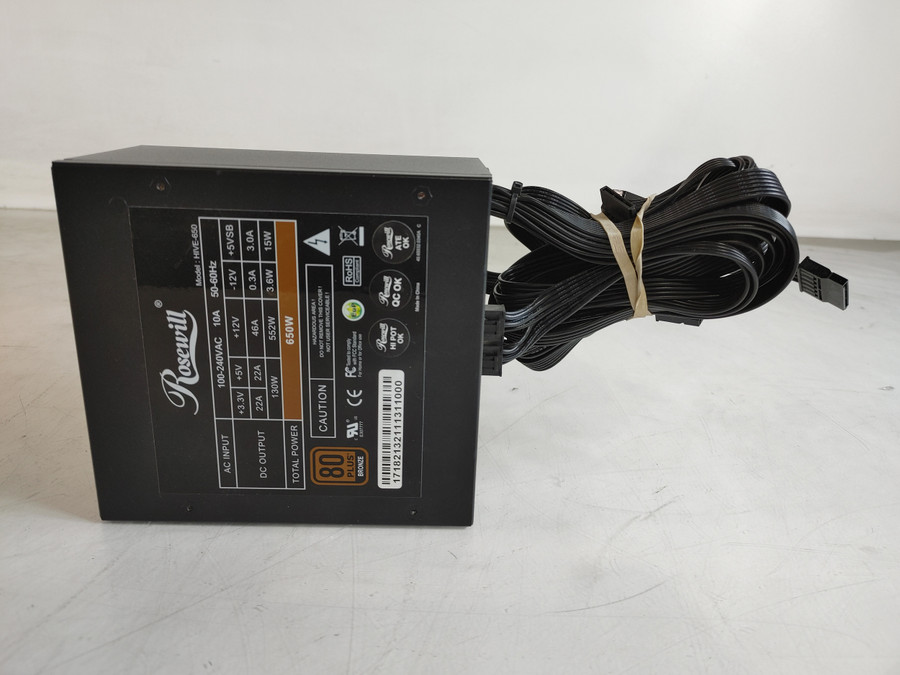Rosewill Hive 650 W 20+4 Pin Desktop Power Supply HIVE-650