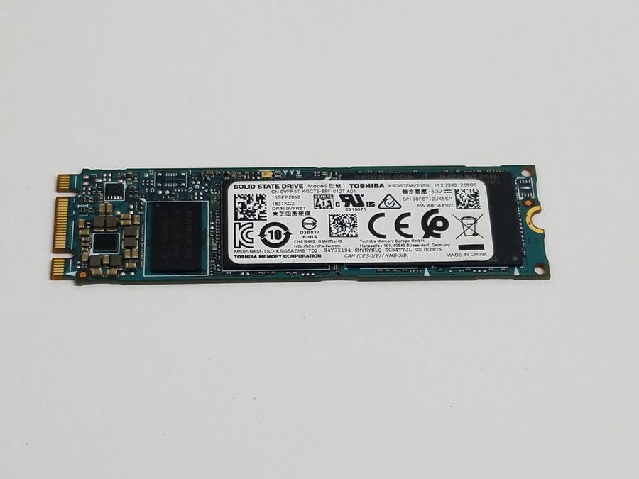 Lot of 2 Toshiba SG6 KSG60ZMV256G 256 GB M.2 80mm Solid State Drive