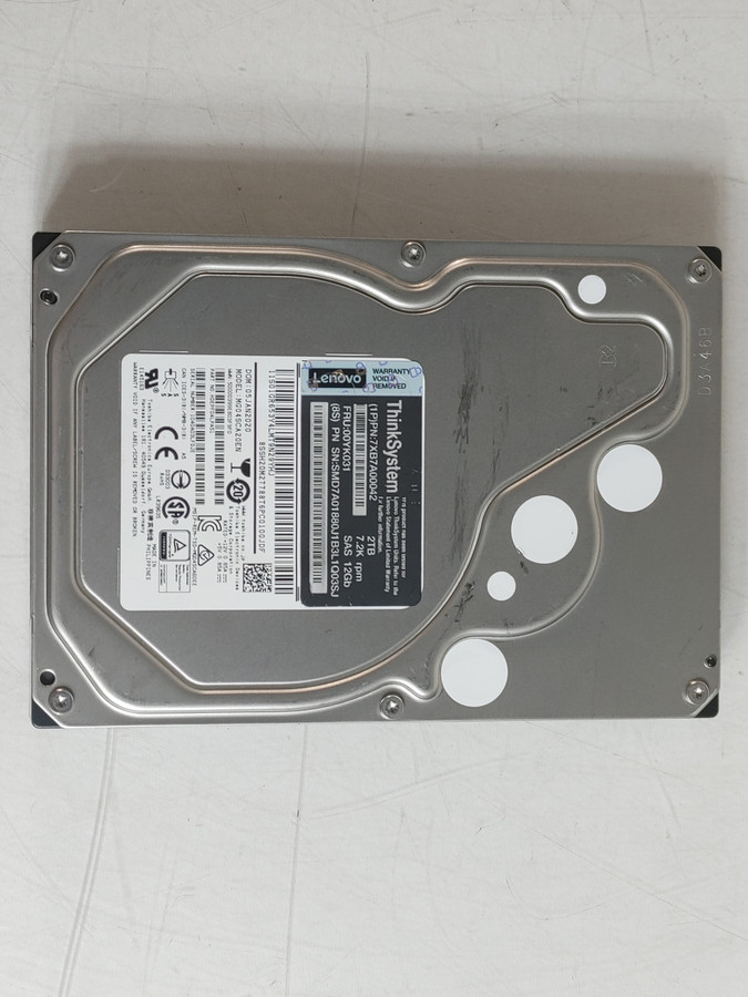 Lot of 2 Toshiba Lenovo MG04SCA20EN 2 TB SAS 3 3.5 in Enterprise Drive