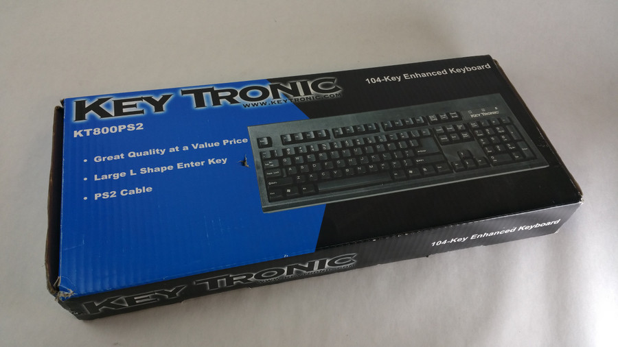 New KeyTronics KT800PS2 104-Key Enhanced PS2 Wired Keyboard