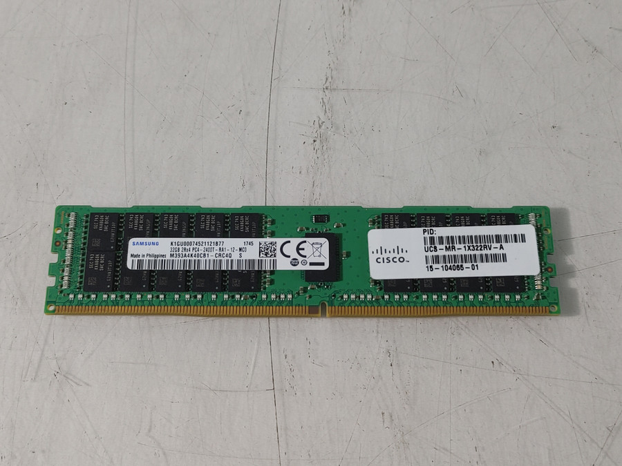 Samsung M393A4K40CB1 32GB PC4-19200 (DDR4-2400) 2Rx4 ECC REG Server RAM