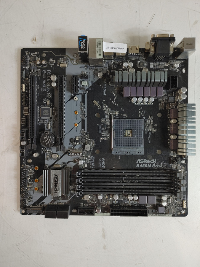 ASRock B450M Pro4 AMD Socket AM4 DDR4 Desktop Motherboard