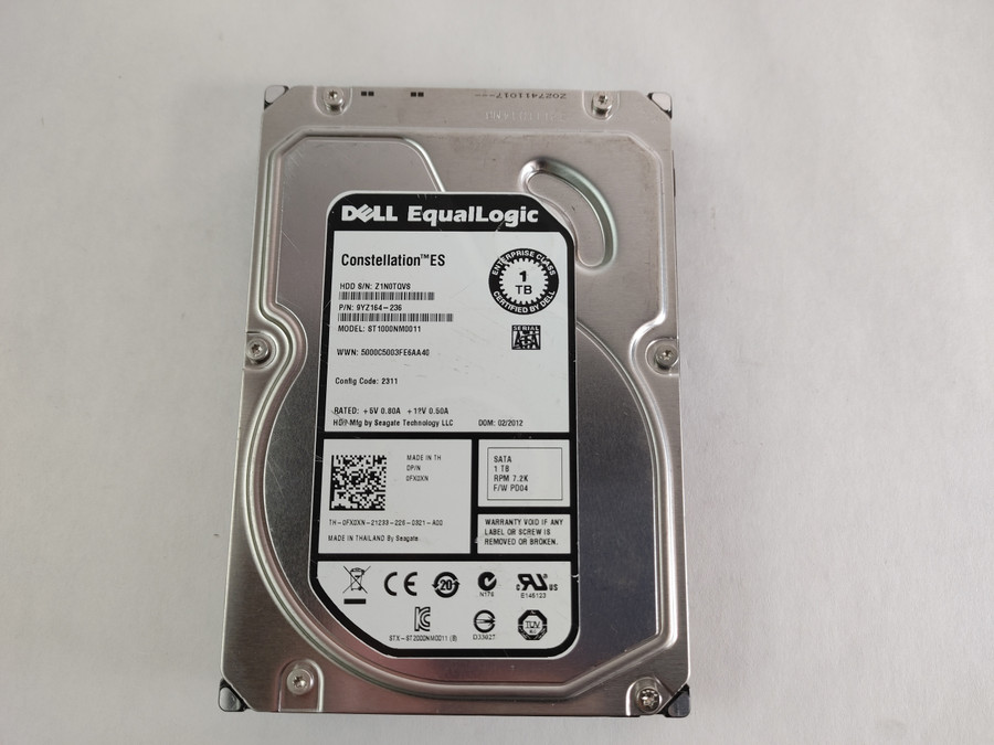 Seagate Dell EqualLogic ST1000NM0011 1 TB 3.5 in SATA III Hard Drive