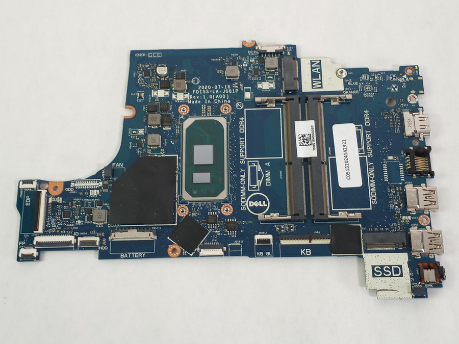 Dell Inspiron 15 3501 Core i5-1035G1 3.60 GHz DDR4 Motherboard G9RW0