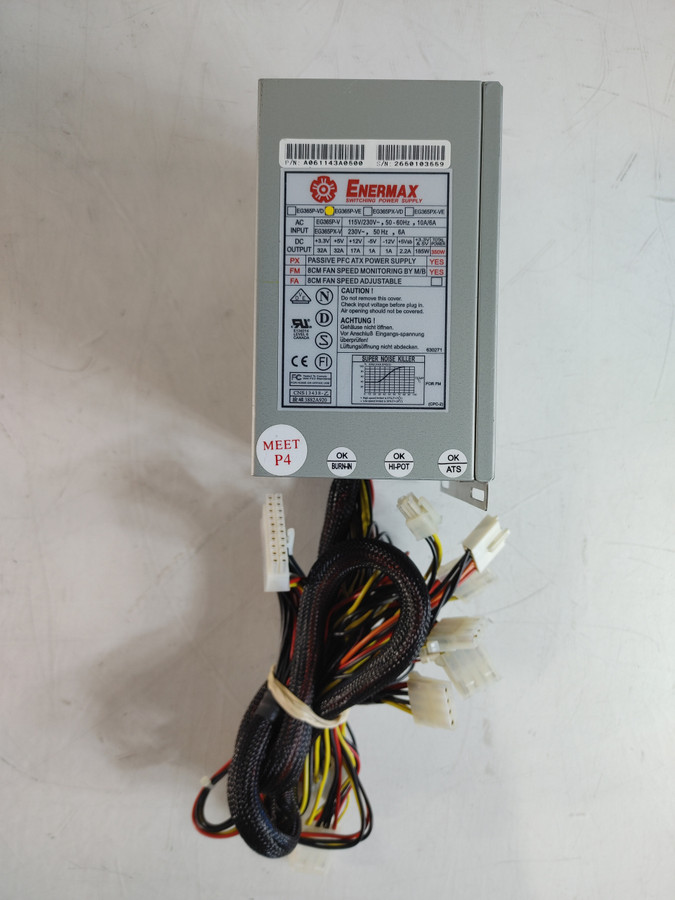 Enermax EG365P-VE 350 W 20 Pin ATX Desktop Power Supply A061143A0500