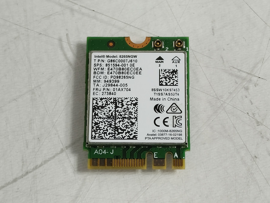 Lenovo 01AX704 Wireless AC-8265NGW 802.11ac M.2 WiFi + Bluetooth