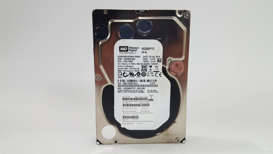 Western Digital NetApp  WD2000FYYZ 2 TB SATA III 3.5 in Enterprise Drive