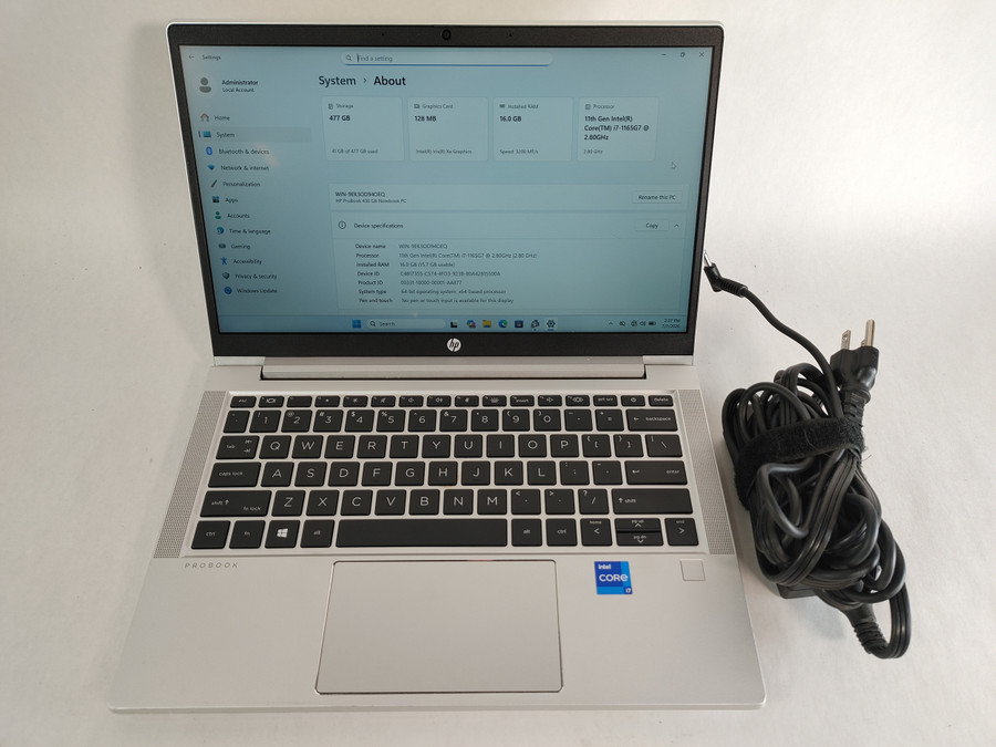 HP ProBook 430 G8 Core i7-1165G7 2.80 GHz 16 GB DDR4 512 GB NVMe Windows 11 Pro Laptop WINACTE9 E9
