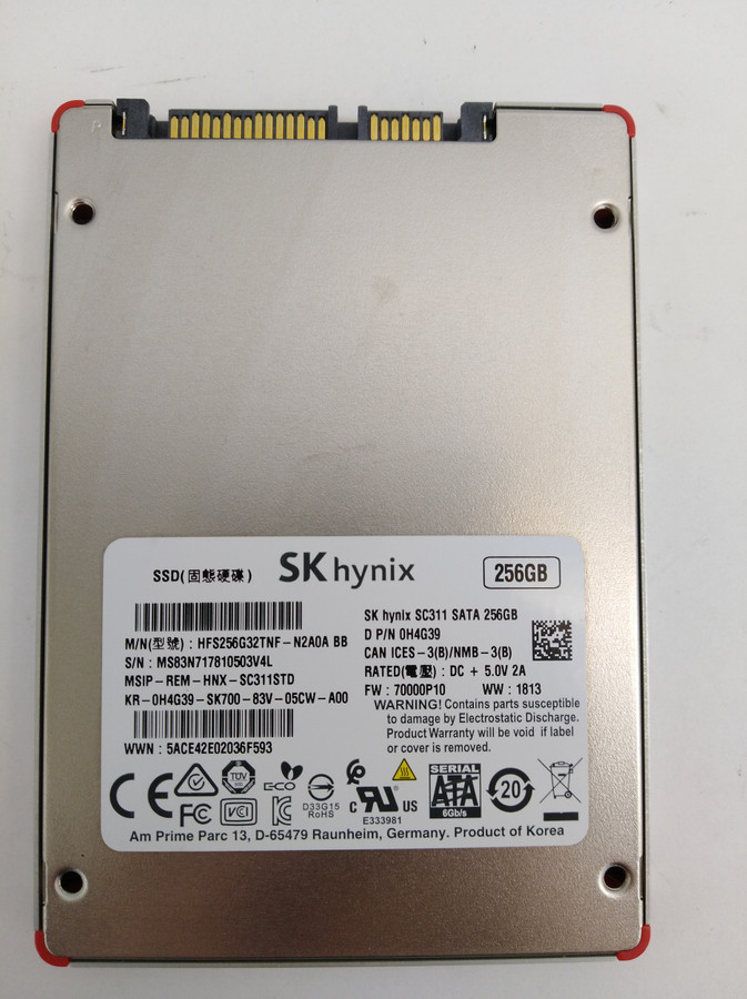 Lot of 2 SK hynix HFS256G32TNF-N2A0A 256 GB SATA III 2.5 in Solid State Drive
