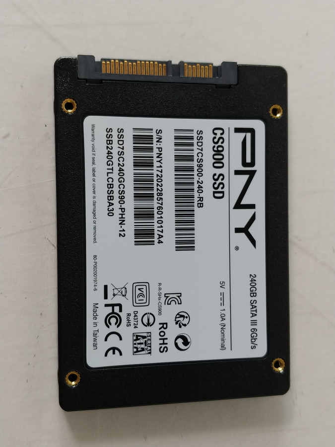 Lot of 2 PNY CS900 SSD7CS900240RB 240 GB SATA III 2.5 in Solid State Drive