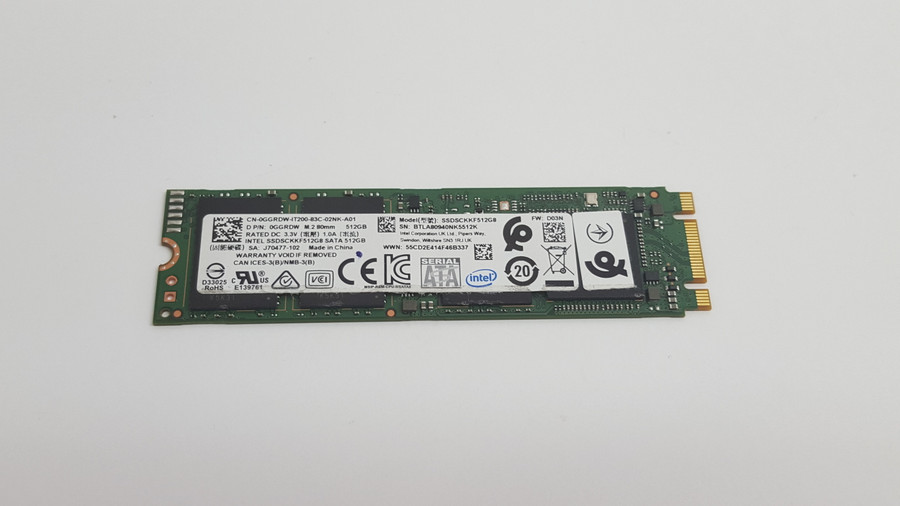 Intel SSDSCKKF512G8 512 GB M.2 80mm Solid State Drive