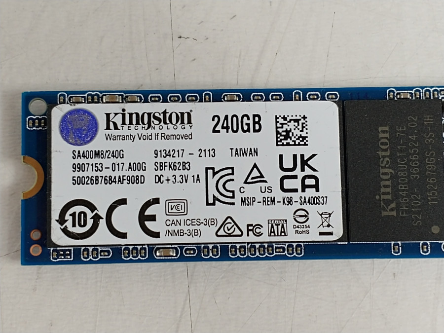 Lot of 5 Kingston SA400M8/240G 240 GB M.2 80mm Solid State Drive