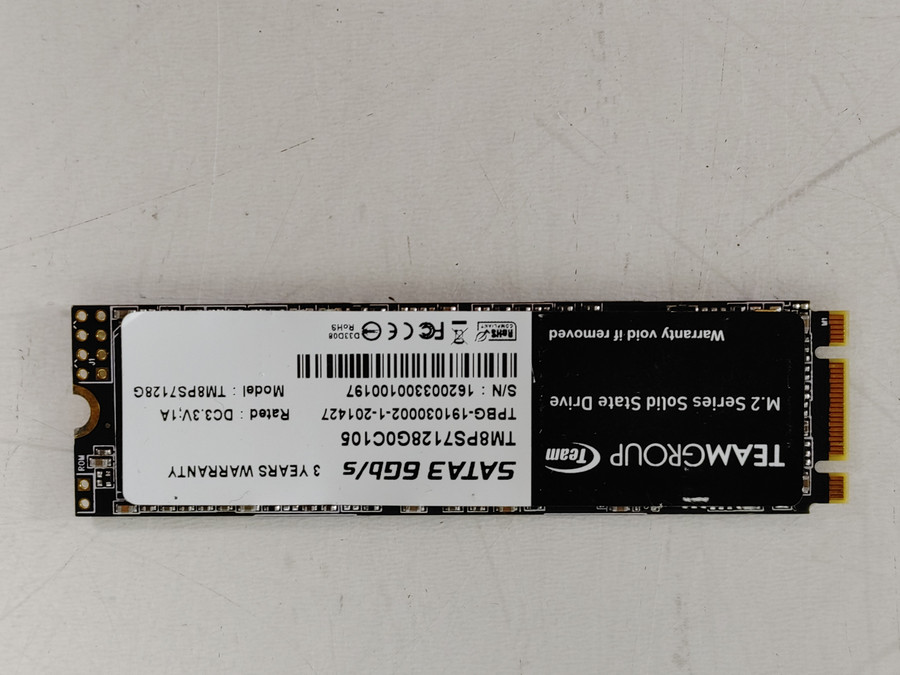 Lot of 2 TeamGroup TM8PS7128G 128 GB M.2 80mm Solid State Drive