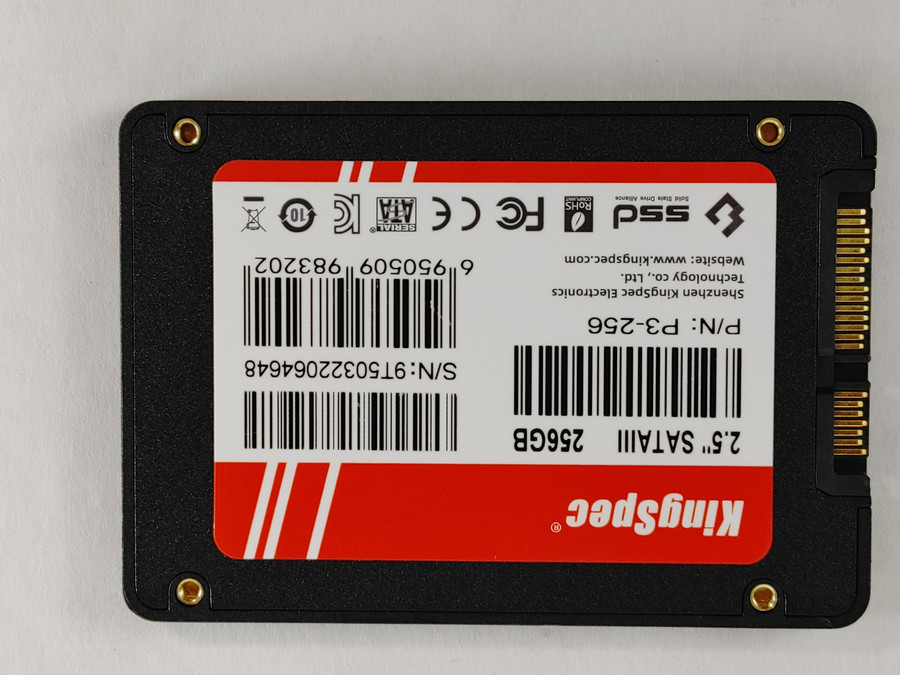 Lot of 2 KingSpec P3-256 256 GB SATA III 2.5 in Solid State Drive