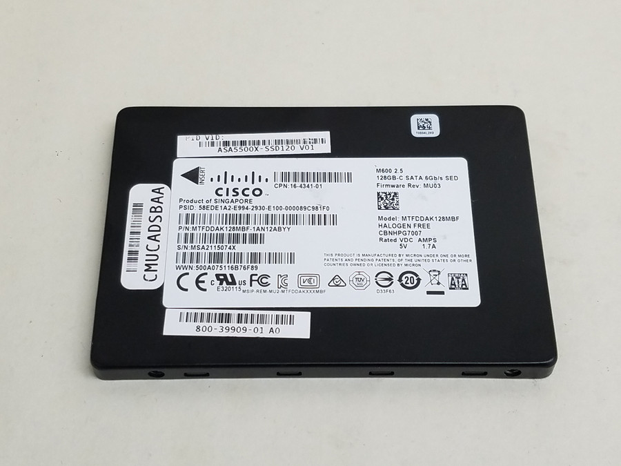 Micron Cisco M600 MTFDDAK128MBF 128 GB SATA III 2.5" Solid State Drive