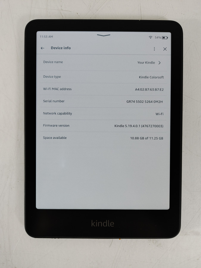 Amazon Kindle Colorsoft (1st Generation) 16 GB Kindle OS (WiFi Only)