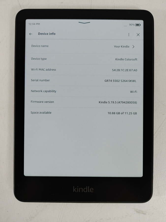 Amazon Kindle Colorsoft (1st Generation) 16 GB Kindle OS (WiFi Only)