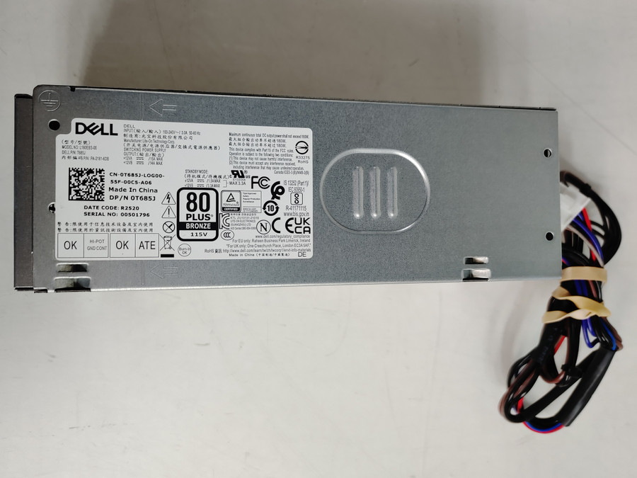 Lot of 2 Dell Inspiron 3910 180 W 8 Pin SFF Desktop Power Supply T658J