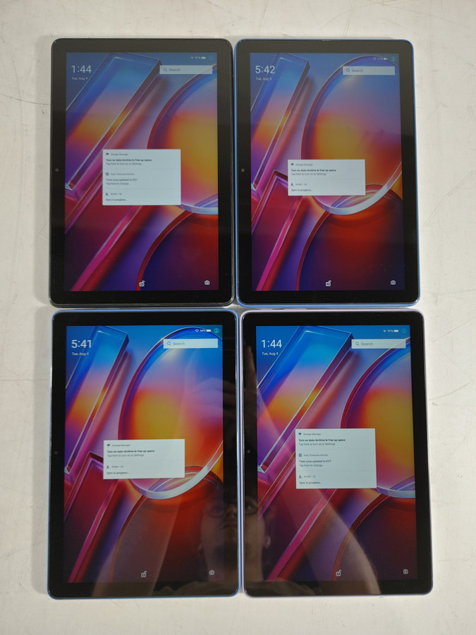 Lot of 4 Amazon Fire HD 10 (13th Generation) TG425K 32 GB Fire OS (WiFi Only)