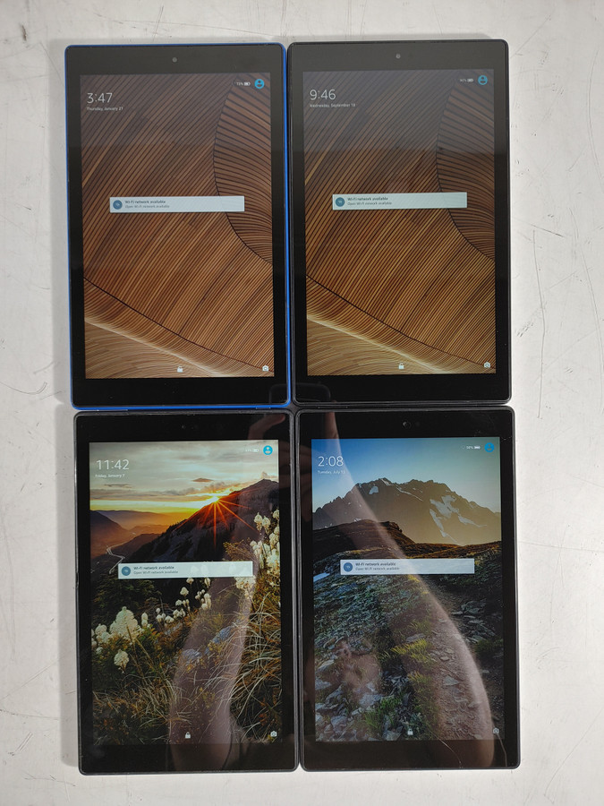 Lot of 4 Amazon Fire HD 10 (7th Generation) SL056ZE 32 GB Fire OS (WiFi Only)