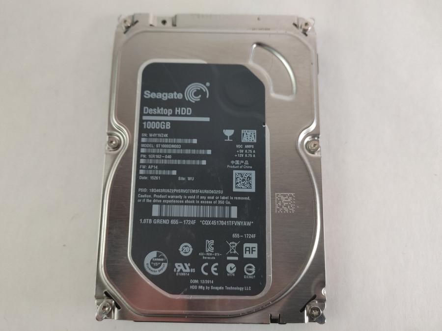 Lot of 2 Seagate Apple  ST1000DM003 1 TB SATA III 3.5 in Desktop Drive
