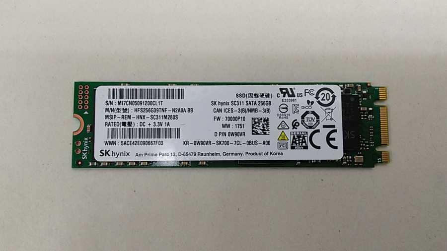 SK Hynix SC311 HFS256G39TNF-N2A0A 256 GB 80mm M.2 Solid State Drive