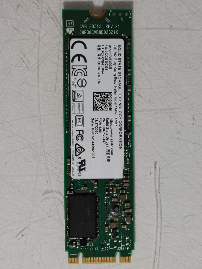 Lot of 2 Liteon CVB-8D256 256 GB M.2 80mm Solid State Drive