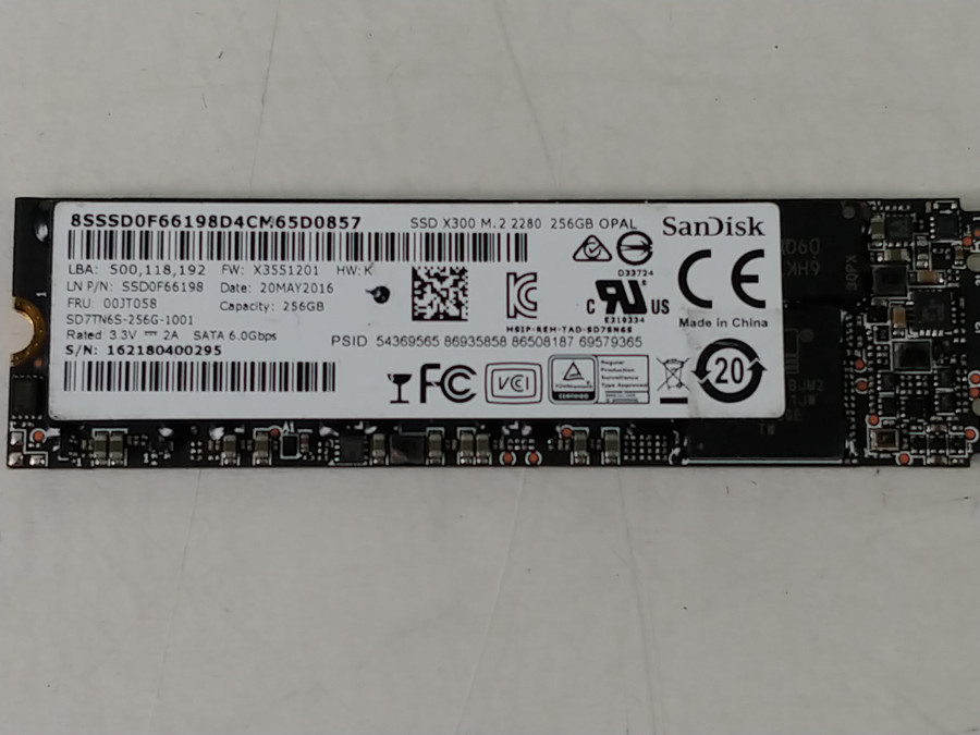 SanDisk SD7TN6S-256G 256 GB X300 80mm Solid State Drive