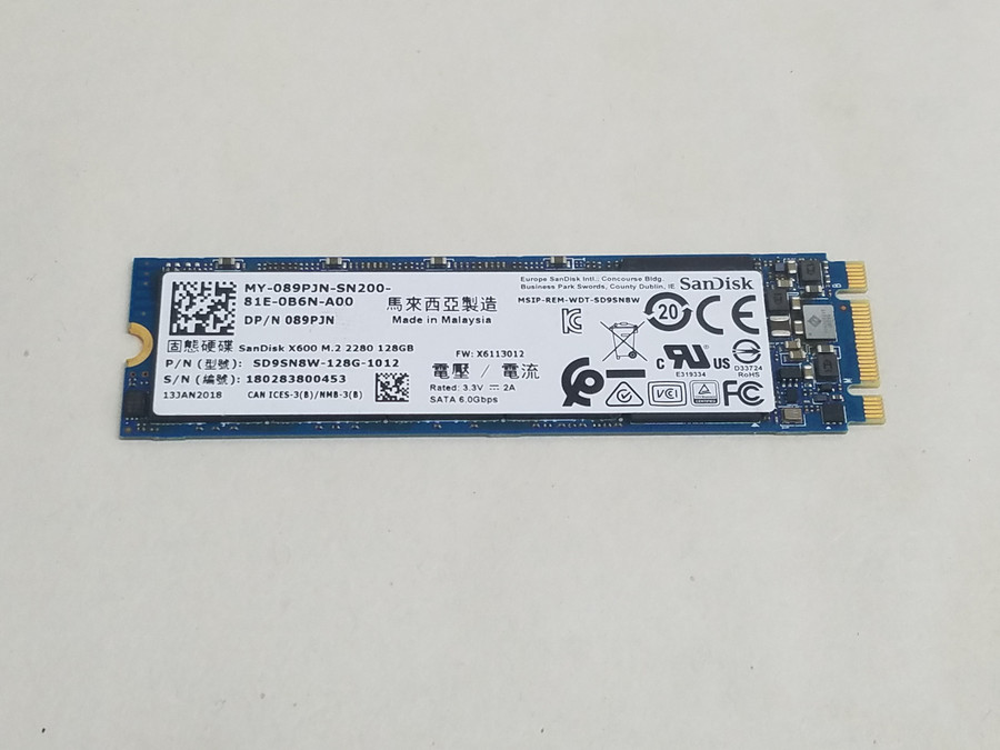 SanDisk X600 SD9SN8W-128G-1012 128 GB M.2 2280 80mm Solid State Drive