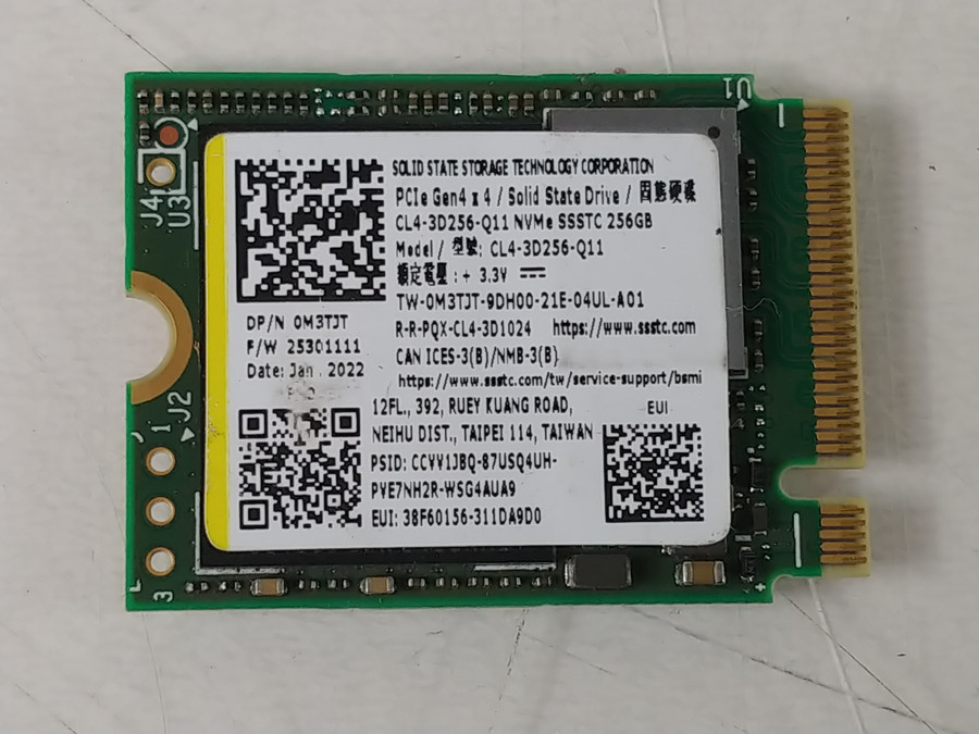 Lot of 2 Liteon CL4-3D256-Q11 256 GB NVMe 30mm Solid State Drive