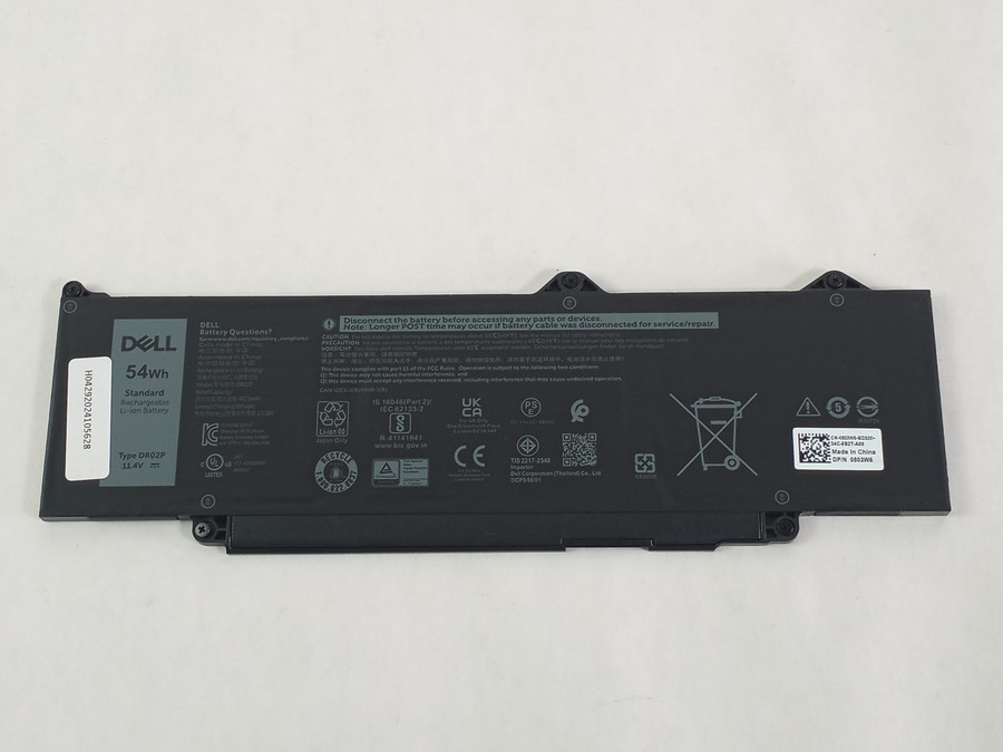 Lot of 5 Dell Precision 3580 4623mAh 3 Cell 13.35 V Laptop Battery DR02P