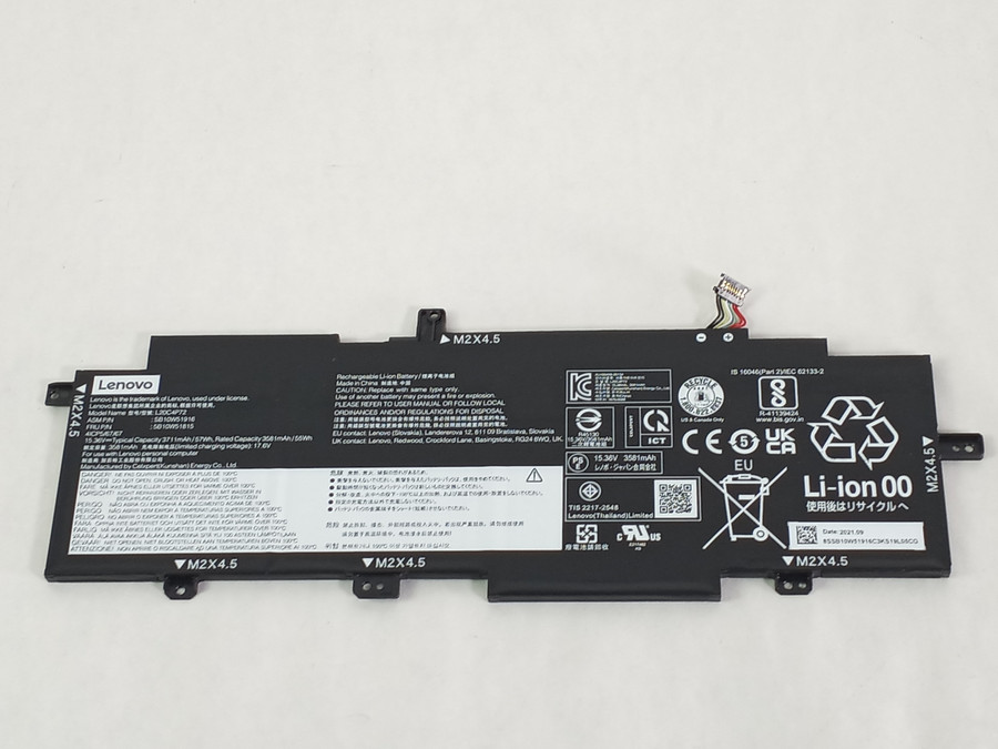 Lot of 2 Lenovo ThinkPad T14s Gen 2 3711mAh 4 Cell 15.36 V Laptop Battery 5B10W51815