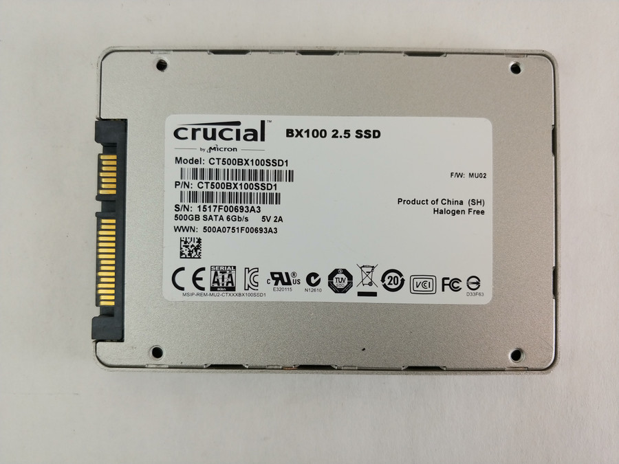 Crucial  BX100 CT500BX100SSD1 500 GB SATA III 2.5 in SSD