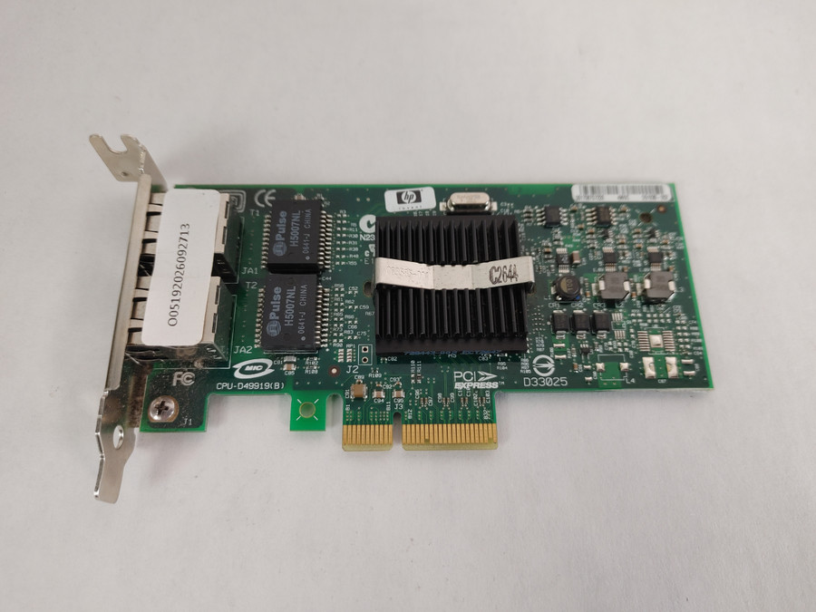 HP NC360T PCI Express x4 2-Port Gigabit Low Profile Ethernet Card 412646-001