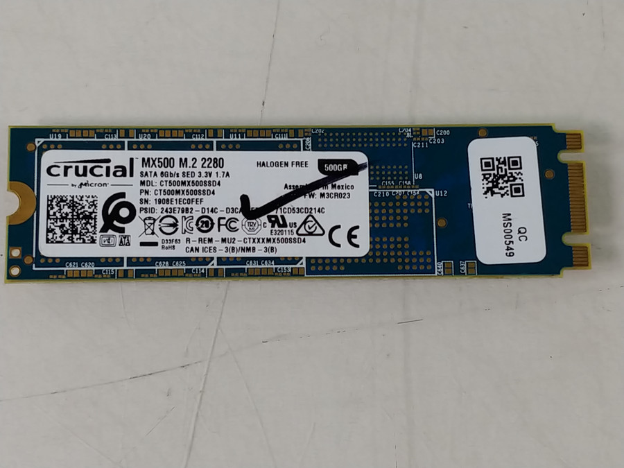 Crucial CT500MX500SSD4 500 GB M.2 80mm SSD