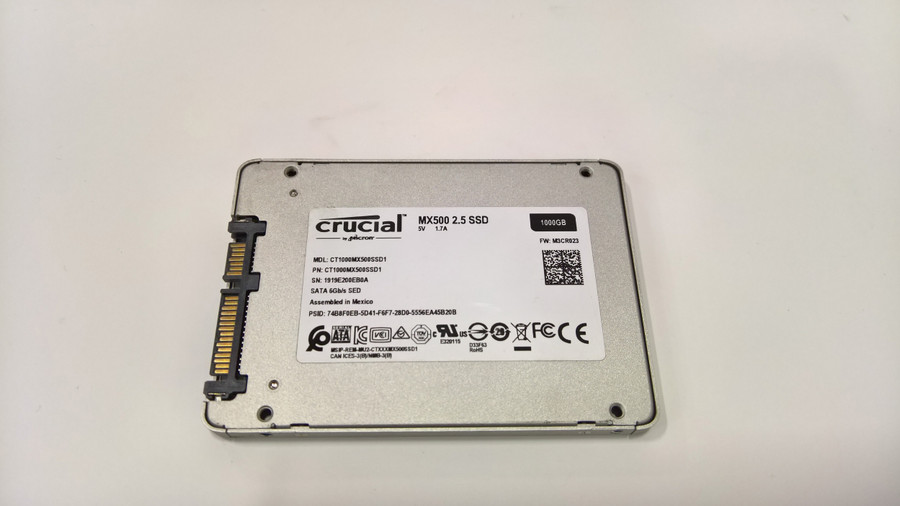Crucial MX500 CT1000MX500SSD1 1 TB SATA III 2.5 in Solid State Drive