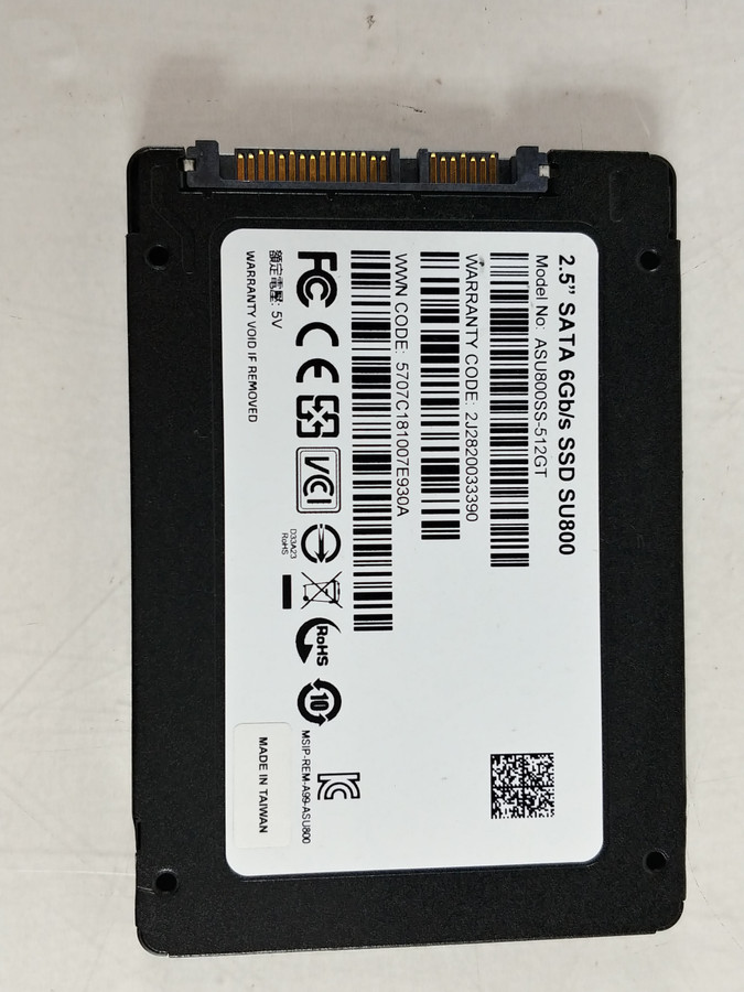 ADATA SU800 ASU800SS512GT 512 GB SATA III 2.5 in Solid State Drive