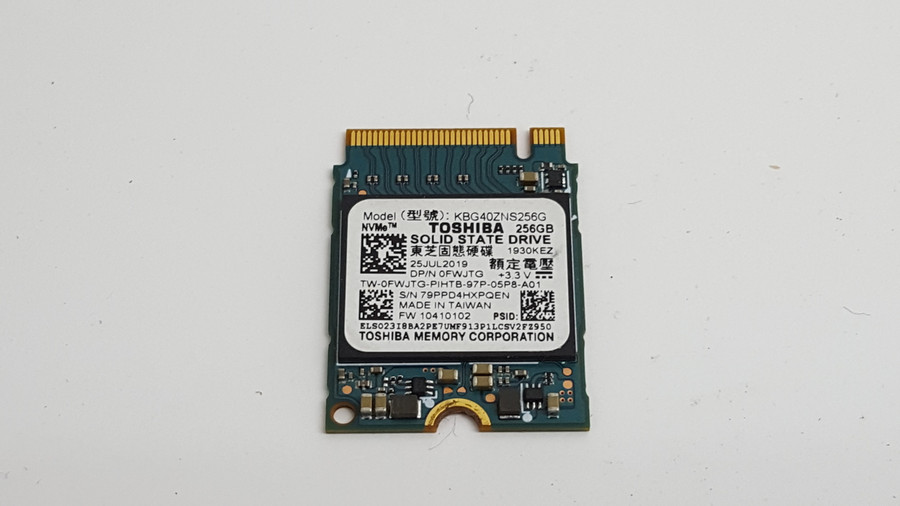 Lot of 5 Toshiba KBG40ZNS256G 256 GB NVMe 30mm Solid State Drive