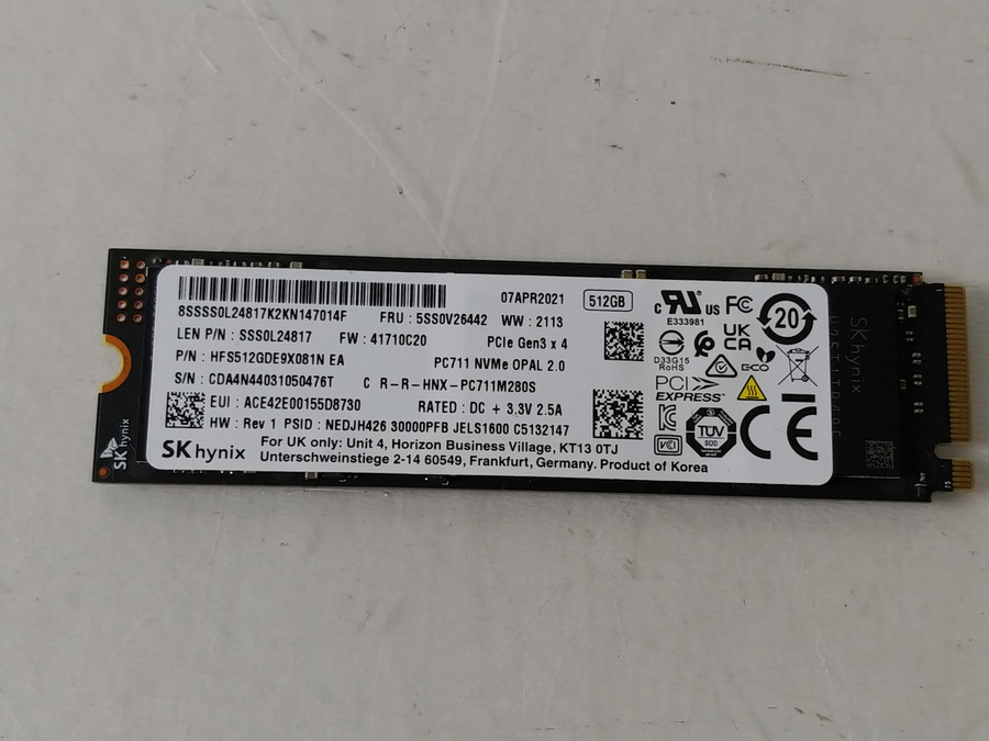 SK Hynix HFS512GDE9X081N 512 GB NVMe 80mm SSD