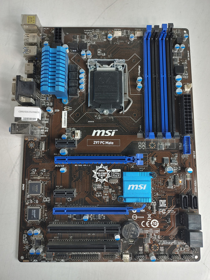 MSI Z97 PC Mate Intel LGA 1150 DDR3 Desktop Motherboard
