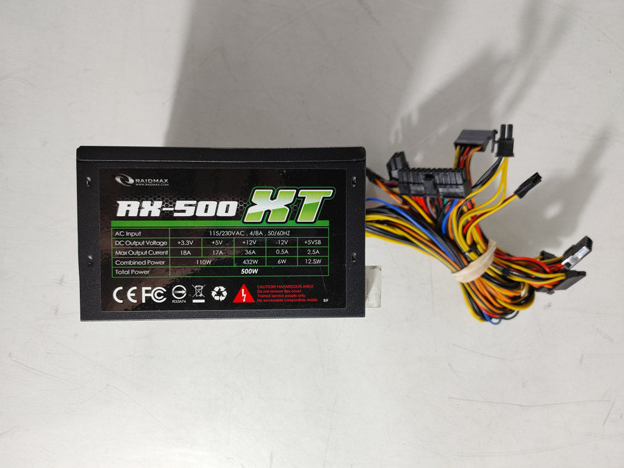 Raidmax RX-500XT 500 W 20+4 Pin ATX Desktop Power Supply RX-500XT