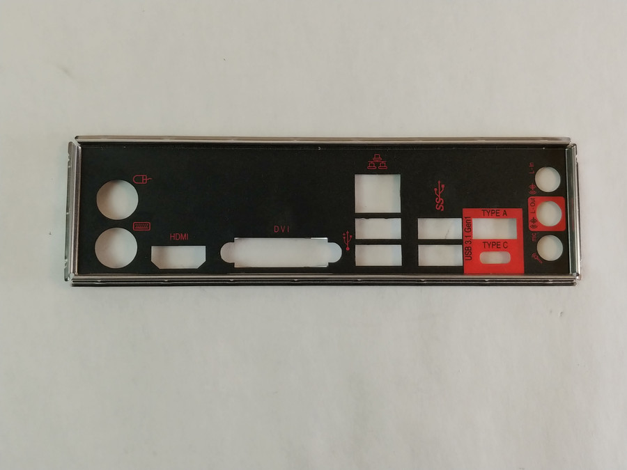 MSI B150MBAZOOKAPLUS I/O Shield for  B150M BAZOOKA PLUS Motherboards
