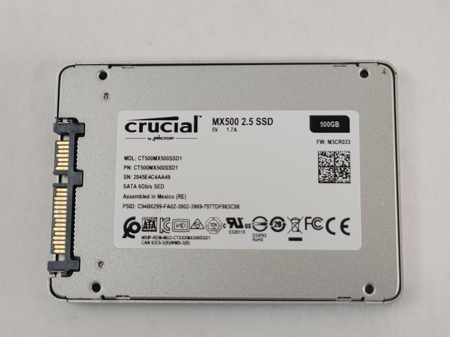 Crucial CT500MX500SSD1 MX500 500 GB 2.5" SATA III Solid State Drive