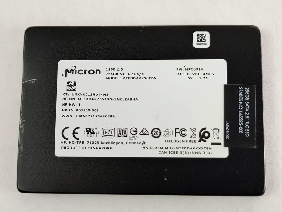 Micron 1100 MTFDDAK256TBN 256 GB SATA III 2.5 in Solid State Drive