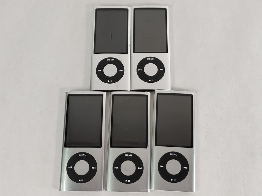 Apple A1320 Lot of 5 iPod Nano (5th Generation) 8 GB Silver For Parts